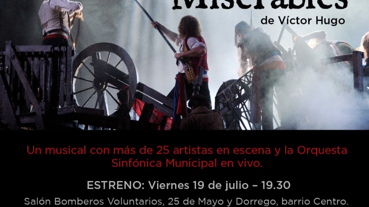 Llega a Varela el musical “Los Miserables”